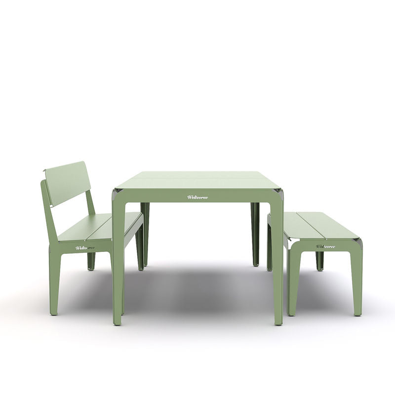 Bended Bench Seat with Backrest