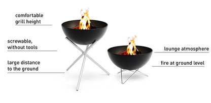 BOWL 57 | Fire Bowl with star stand